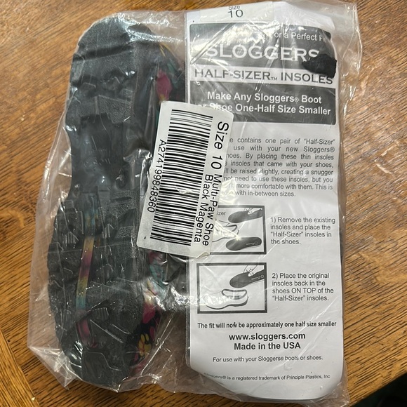 Sloggers Women's Size 10 Multicolor Garden Shoes-Brand New - Picture 2 of 2